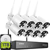Wireless CCTV Camera System, 8CH, 8 WIFI cameras