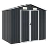 Garden Shed Anthracite 205x129x183 cm Galvanised Steel