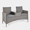 Bali Grey Rattan Garden Loveseat