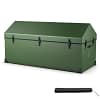 658L Outdoor Storage Box Tarpaulin Deck Box with Ventilated Window