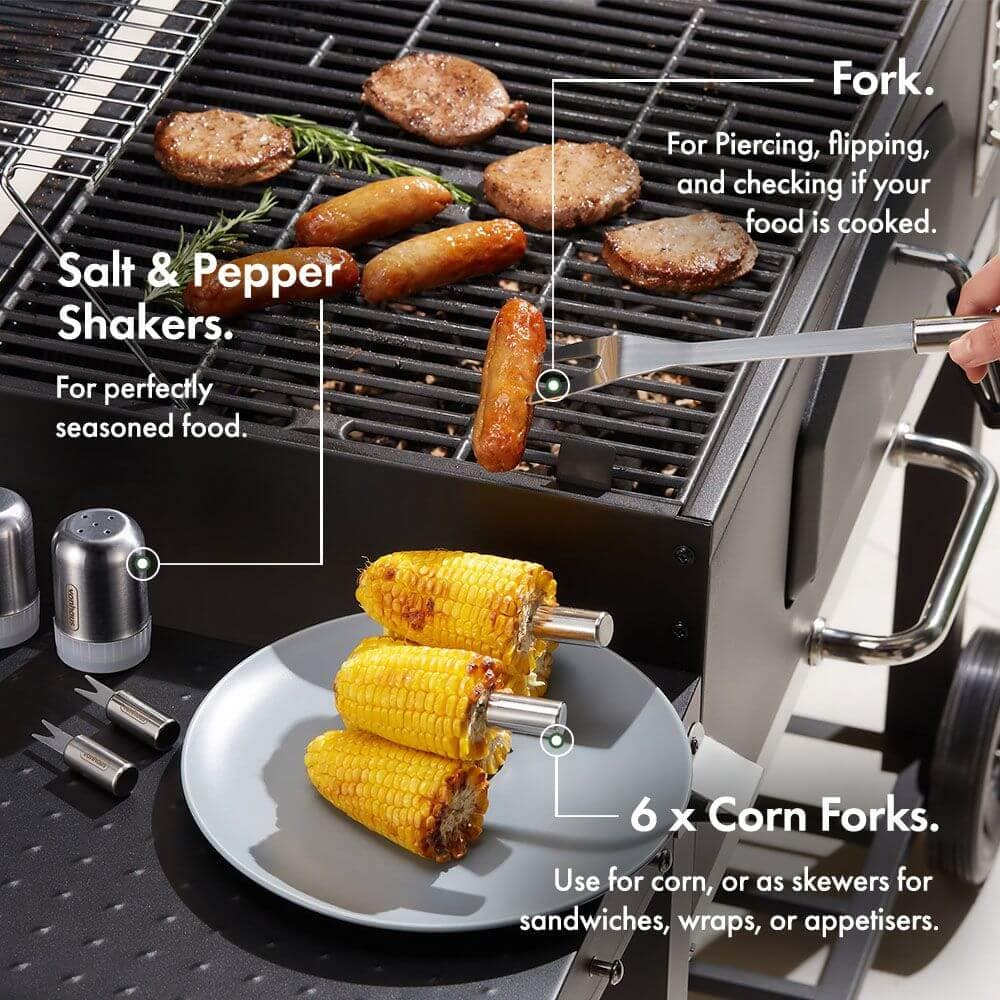 25pc BBQ Tool Set with Aluminium Case - Image 2