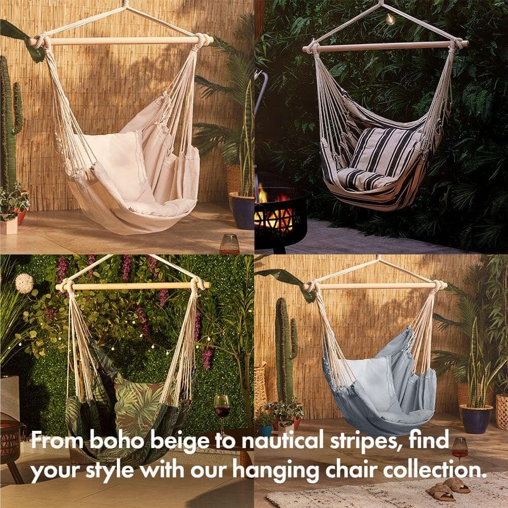 Seville Beige Hanging Swing Chair - Image 10