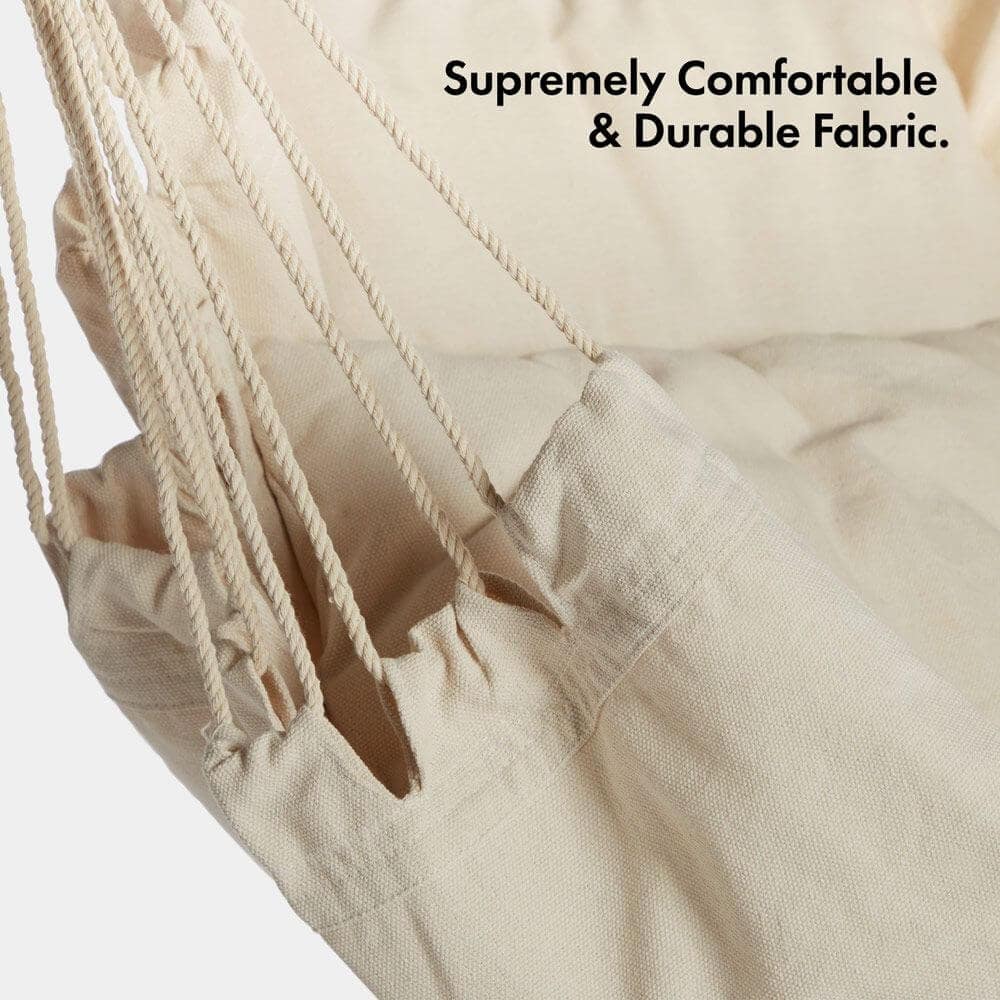Seville Beige Hanging Swing Chair - Image 8