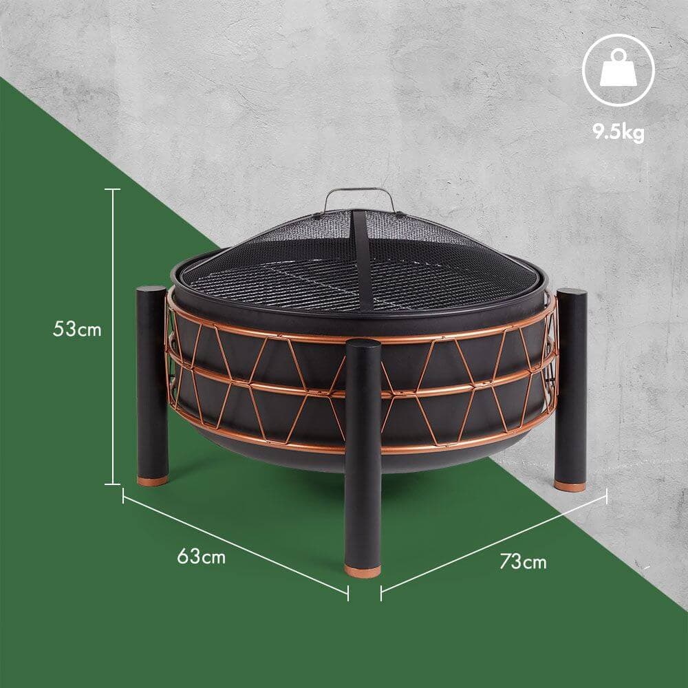 Black & Copper Fire Pit - Image 5