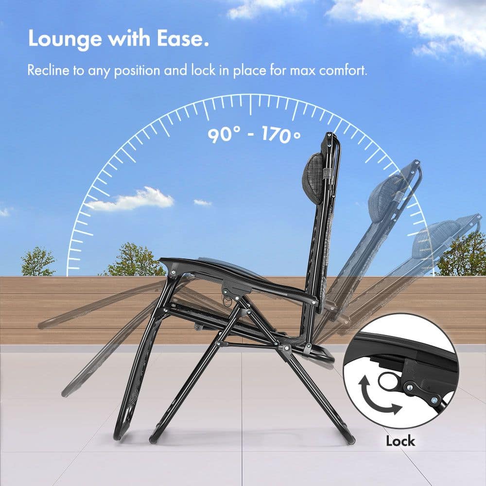 Set of 2 Zero Gravity Canopy Chairs - Image 5