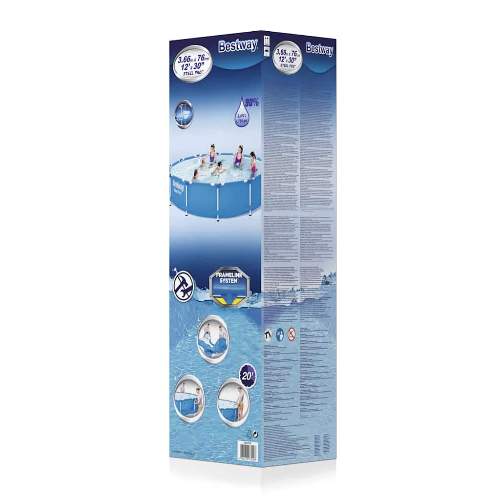 Bestway Swimming Pool Steel Pro Frame 366x76 cm - Image 3