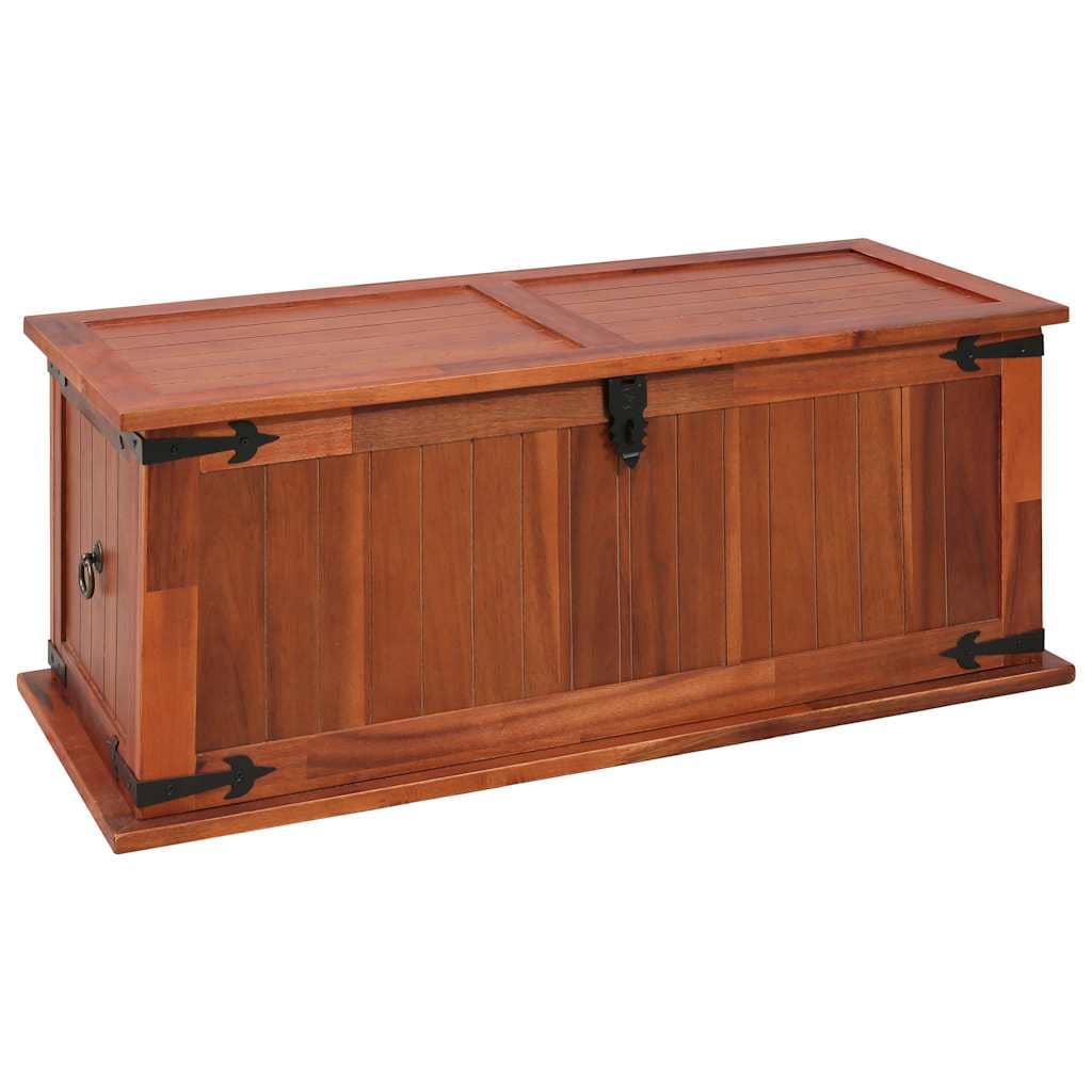 Storage Chest 90x45x40 cm Solid Acacia Wood - Image 2