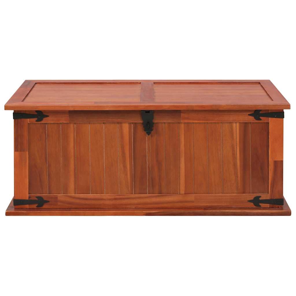 Storage Chest 90x45x40 cm Solid Acacia Wood - Image 4
