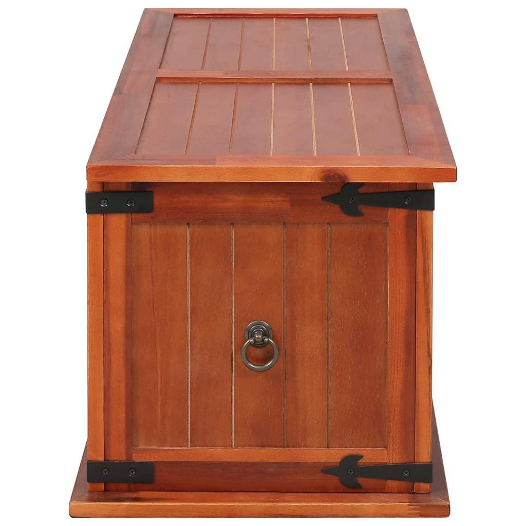 Storage Chest 90x45x40 cm Solid Acacia Wood - Image 6