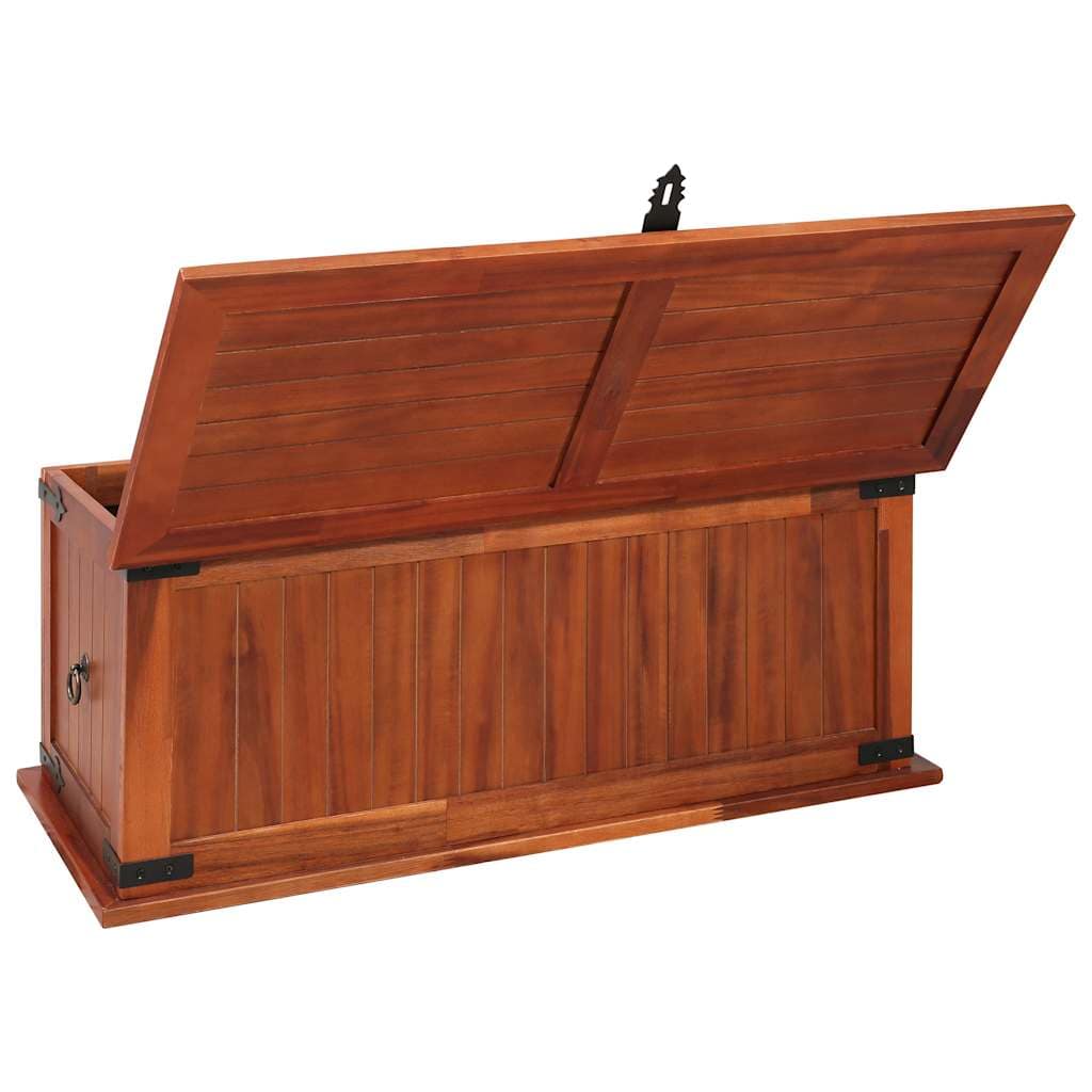 Storage Chest 90x45x40 cm Solid Acacia Wood - Image 7