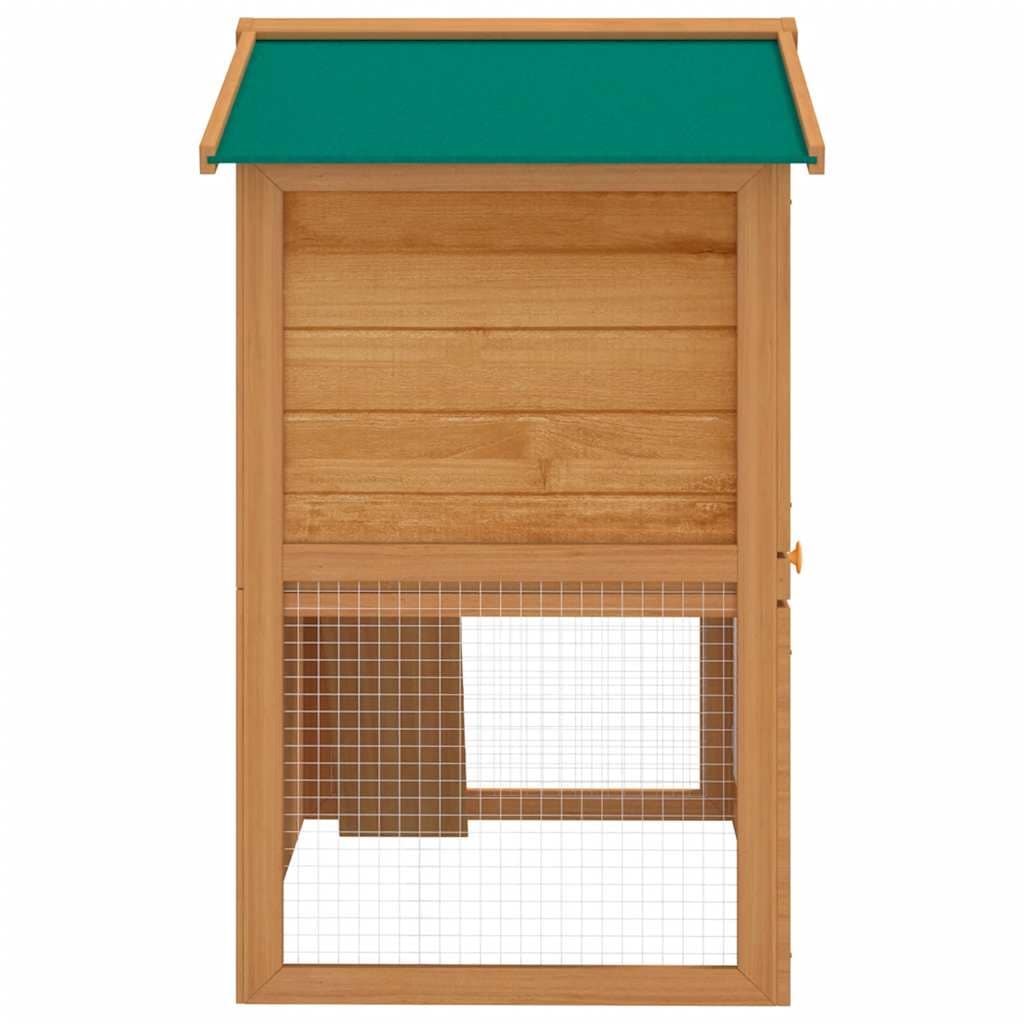 Outdoor Rabbit Hutch Small Animal House Pet Cage 3 Doors Wood - Image 4