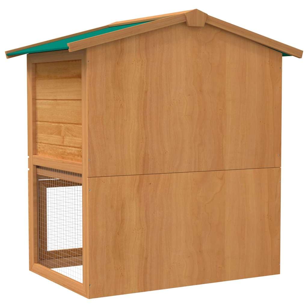 Outdoor Rabbit Hutch Small Animal House Pet Cage 3 Doors Wood - Image 5