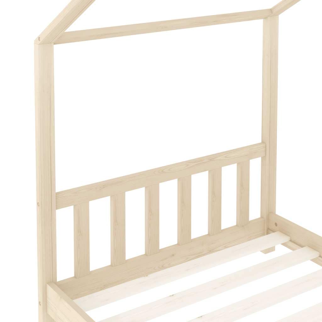 Kids Bed Frame Solid Pine Wood 80x160 cm - Image 6