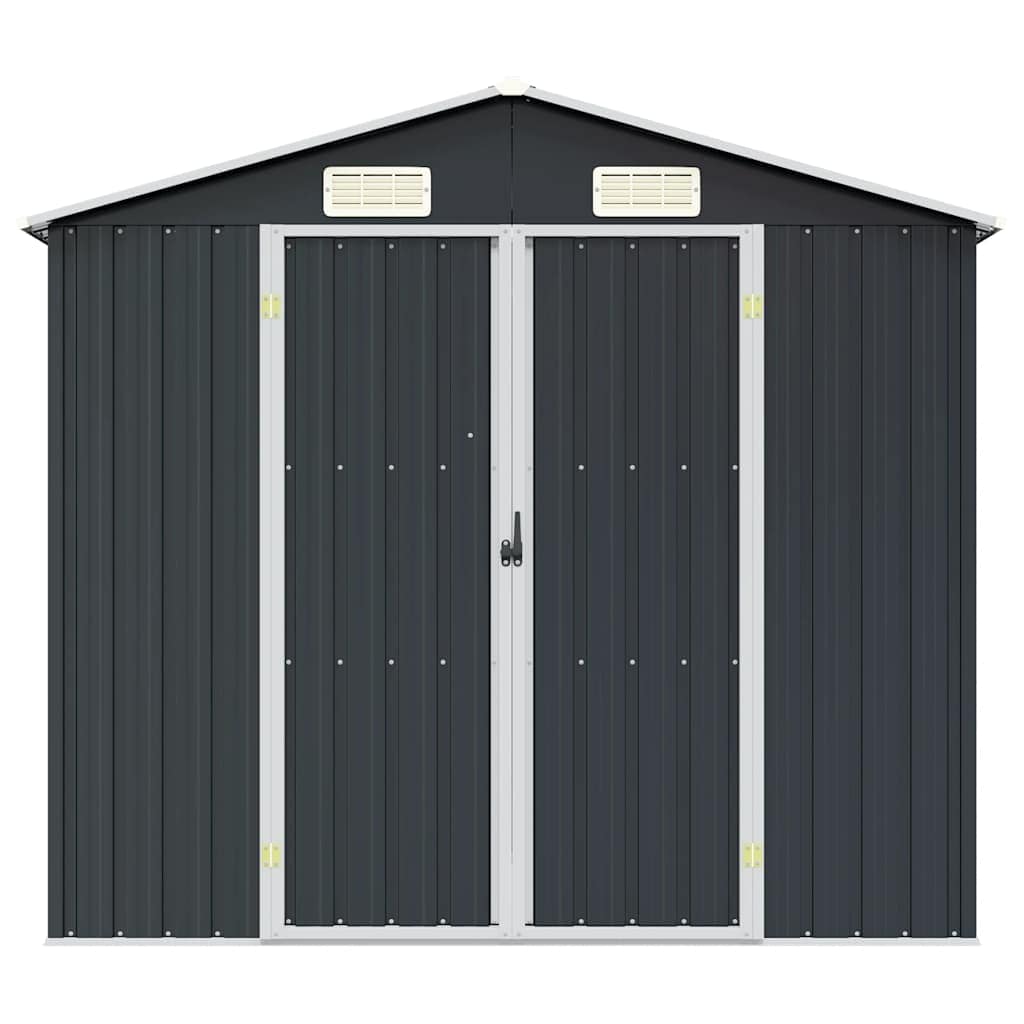 Garden Shed Anthracite 205x129x183 cm Galvanised Steel - Image 4
