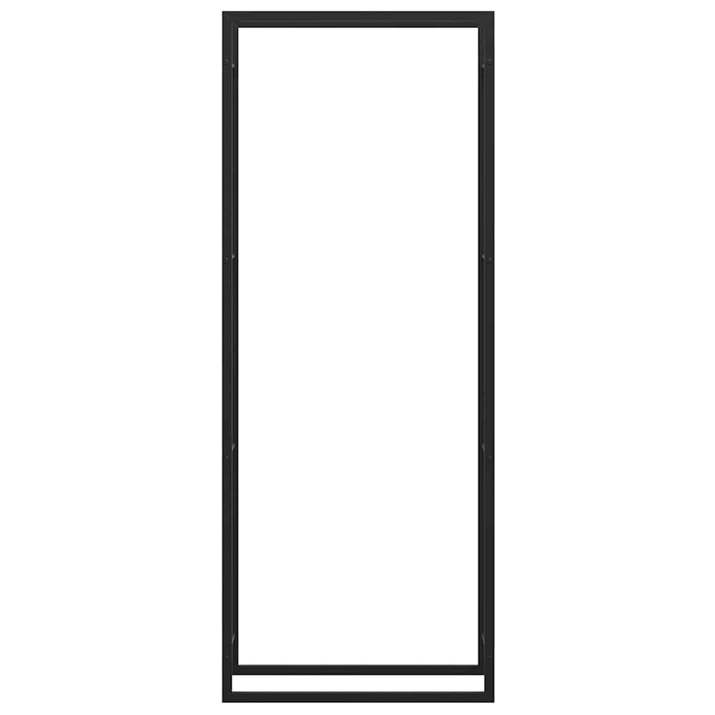 Firewood Rack Matt Black 80x28x222 cm Steel - Image 5