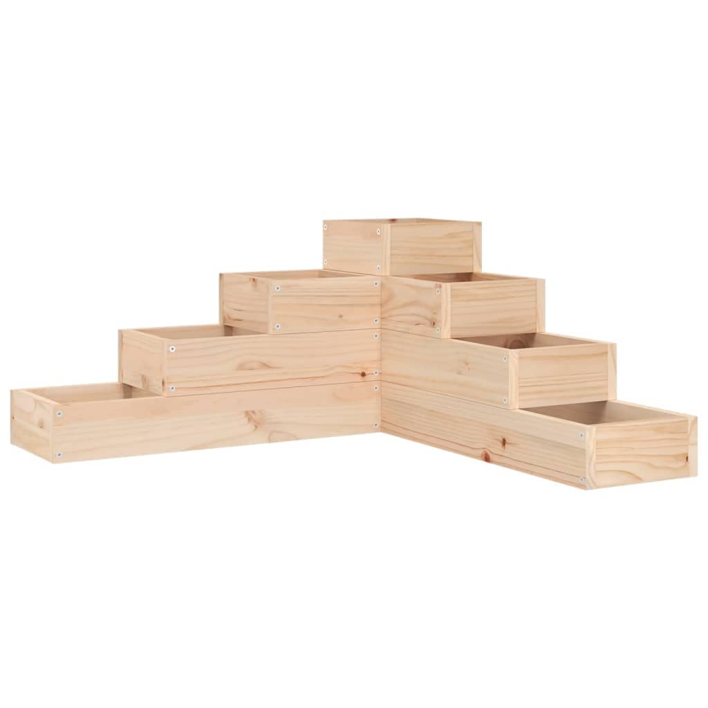 Garden Planter 4-Tier 80.5x79x36 cm Solid Wood Pine - Image 2