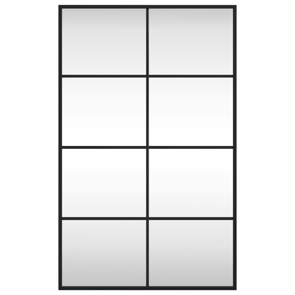 Wall Mirror Black 50x80 cm Rectangle Iron - Image 3