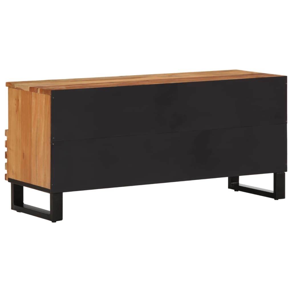 TV Cabinet 100x34x46 cm Solid Wood Acacia - Image 5