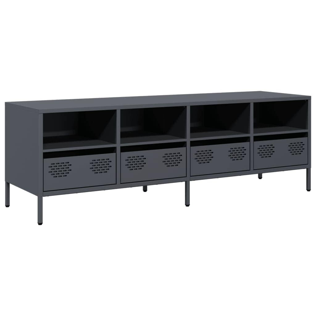 TV Cabinet Anthracite 135x39x43.5 cm Cold-rolled Steel - Image 2