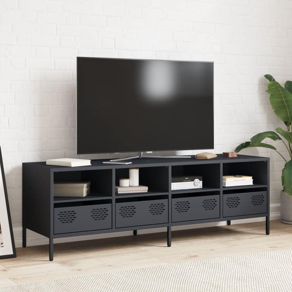 TV Cabinet Anthracite 135x39x43.5 cm Cold-rolled Steel - Image 3