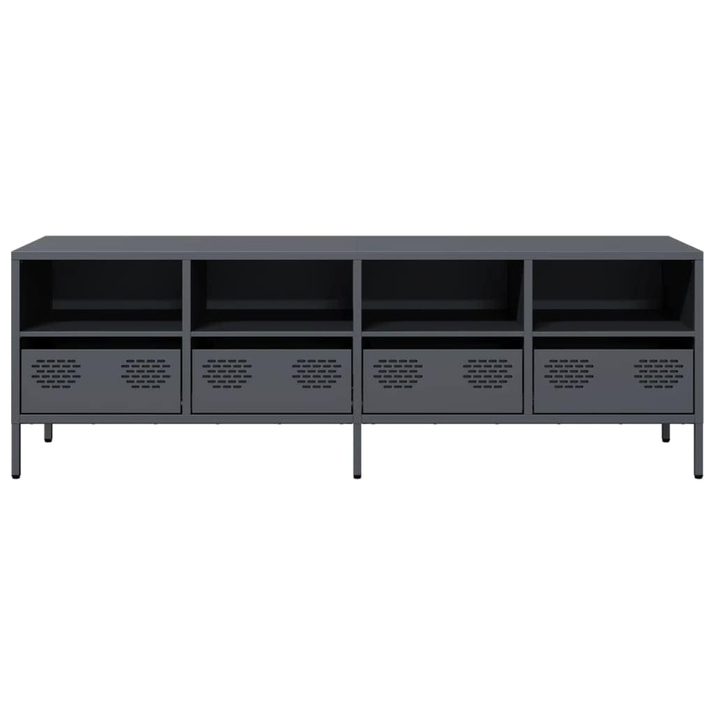 TV Cabinet Anthracite 135x39x43.5 cm Cold-rolled Steel - Image 4
