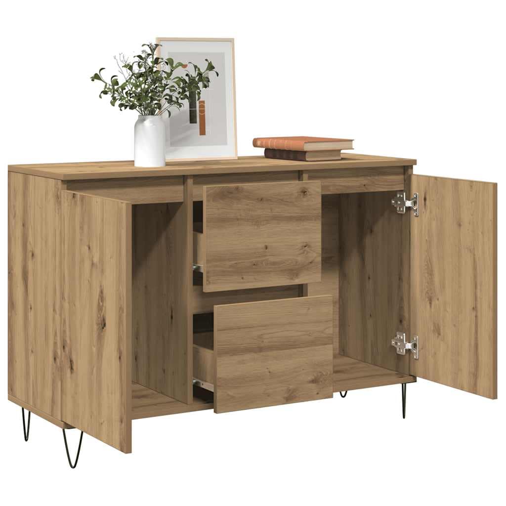 Sideboard Artisan Oak 101.5x35x70 cm Engineered Wood - Image 3