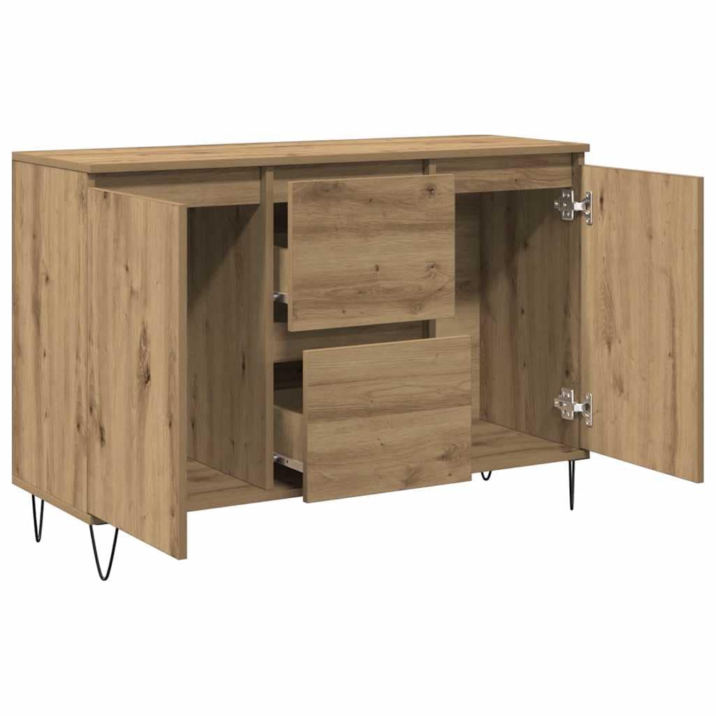 Sideboard Artisan Oak 101.5x35x70 cm Engineered Wood - Image 7