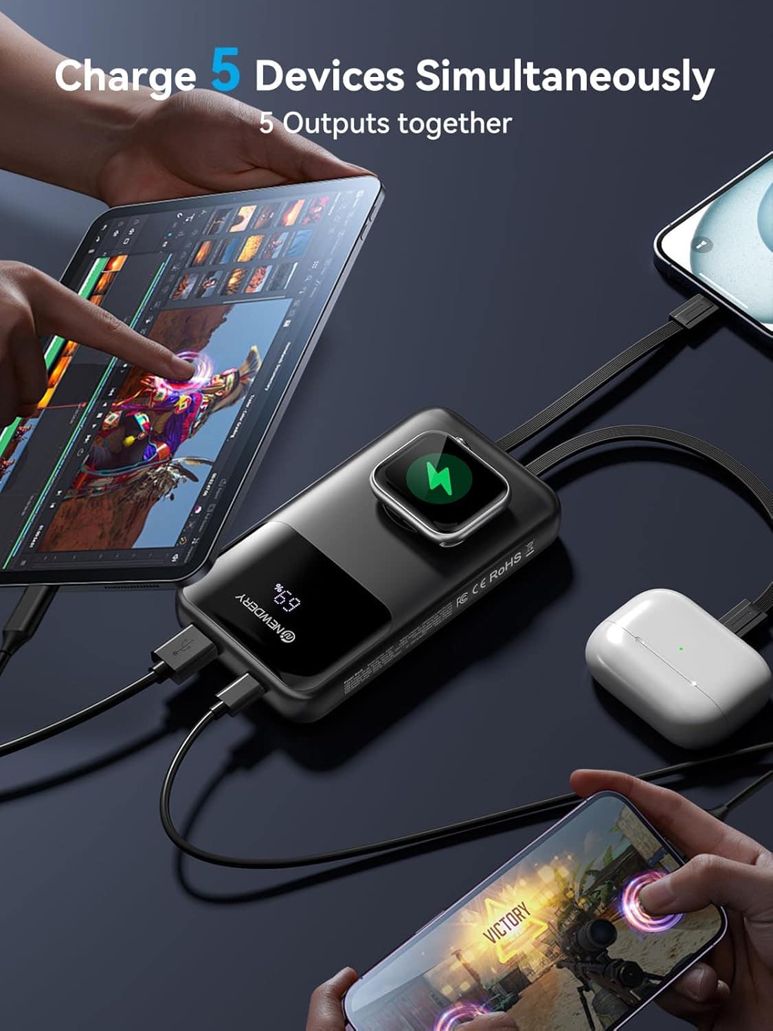 10000 mAh Portable Power Bank - Image 4