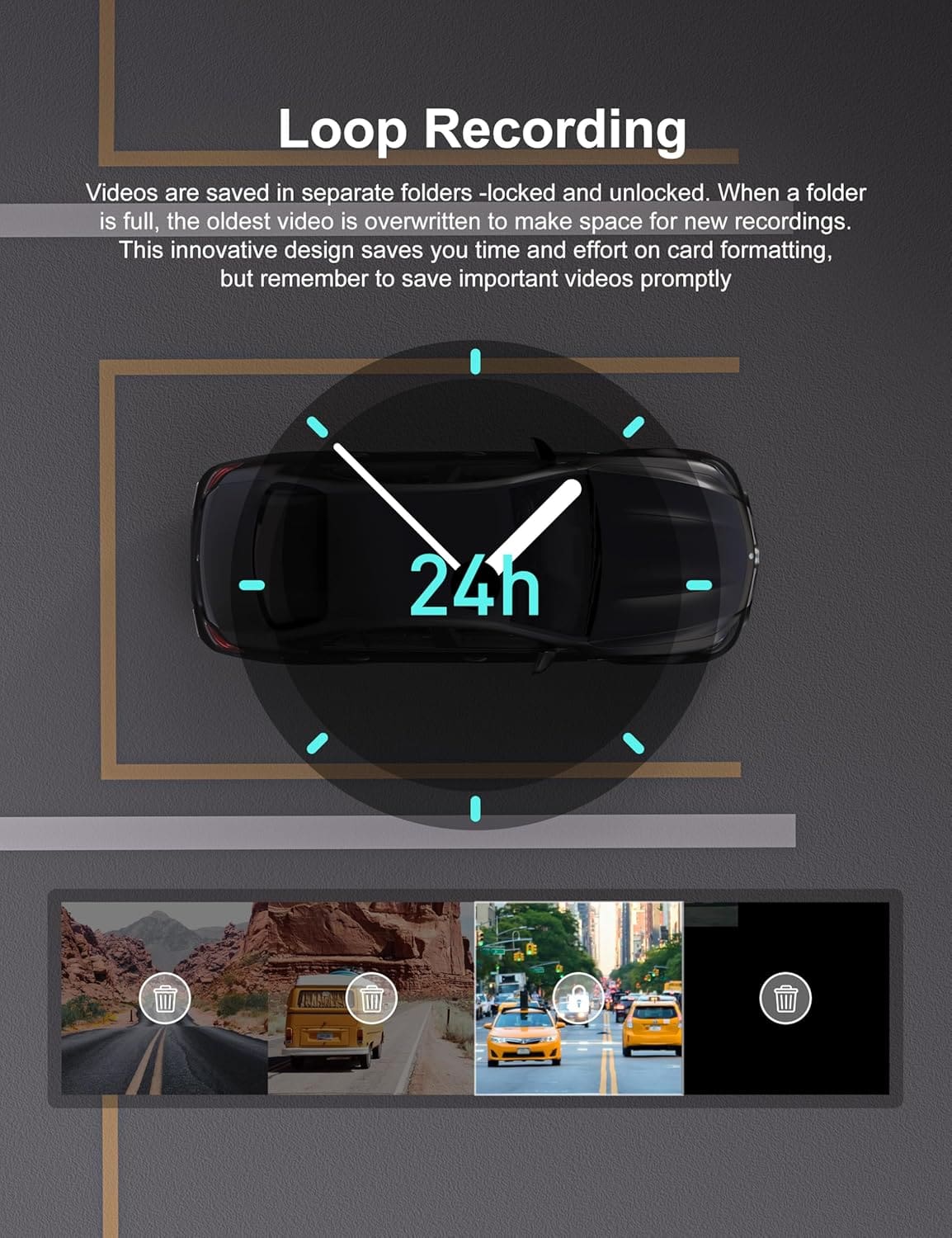 2.5K Car security WiFi Dash Cam with Night Vision - Image 5