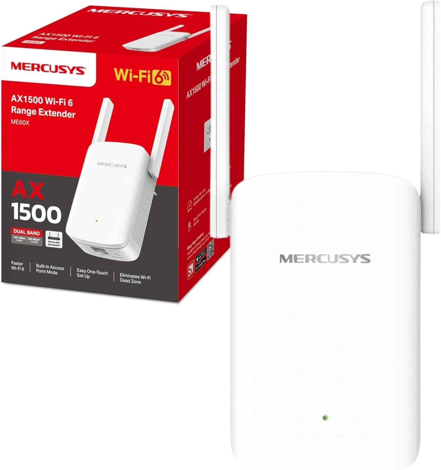 WiFi 6 AX1500Mbps Extender and Internet Booster