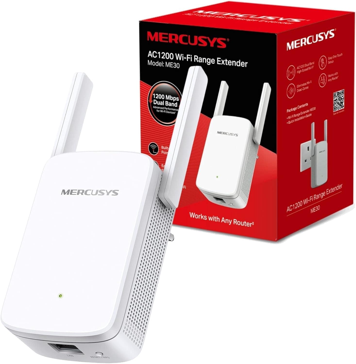 AC1200Mbps WiFi Extender Booster