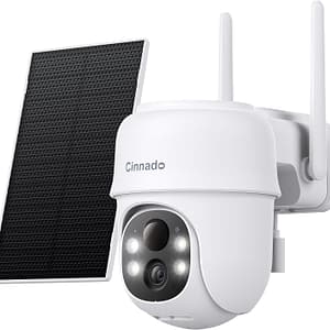 Solar Security Camera Outdoor Works with Alexa
