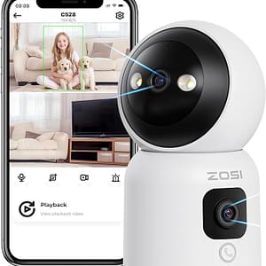 2 in 1 WiFi CCTV 360° Security Camera
