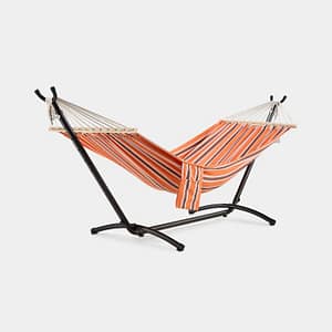 Ibiza 1 Person Orange Hammock With Stand