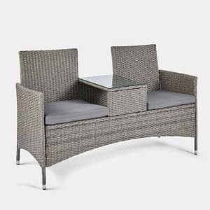 Bali Grey Rattan Garden Loveseat