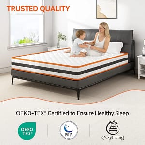 Memory Foam Quilted Sprung Mattress
