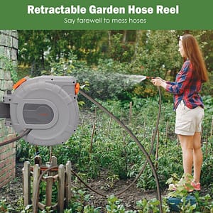 Retractable Wall Mounted Garden Hose Reel 30m