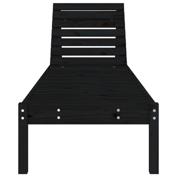 2 x Sun Loungers Solid Wood Pine - Image 5