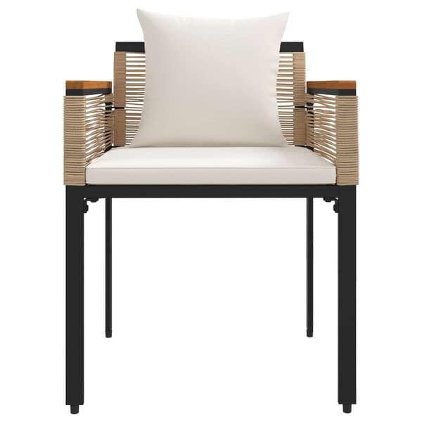 Outdoor Furniture Set Beige and Cream White Poly Rattan - Image 7