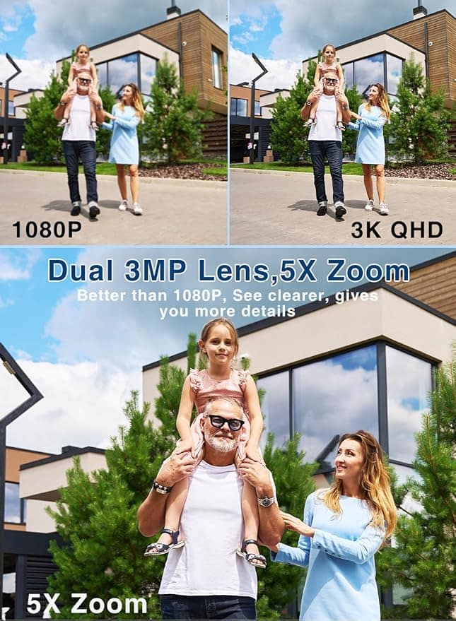6MP Dual Lens Outdoor Security Camera - Image 3