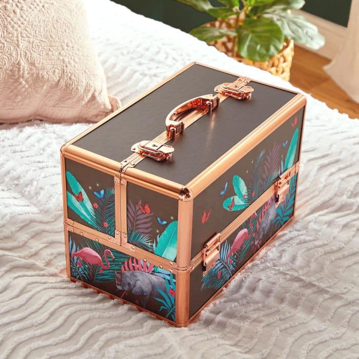 Large Jungle Print Makeup Case - Image 8