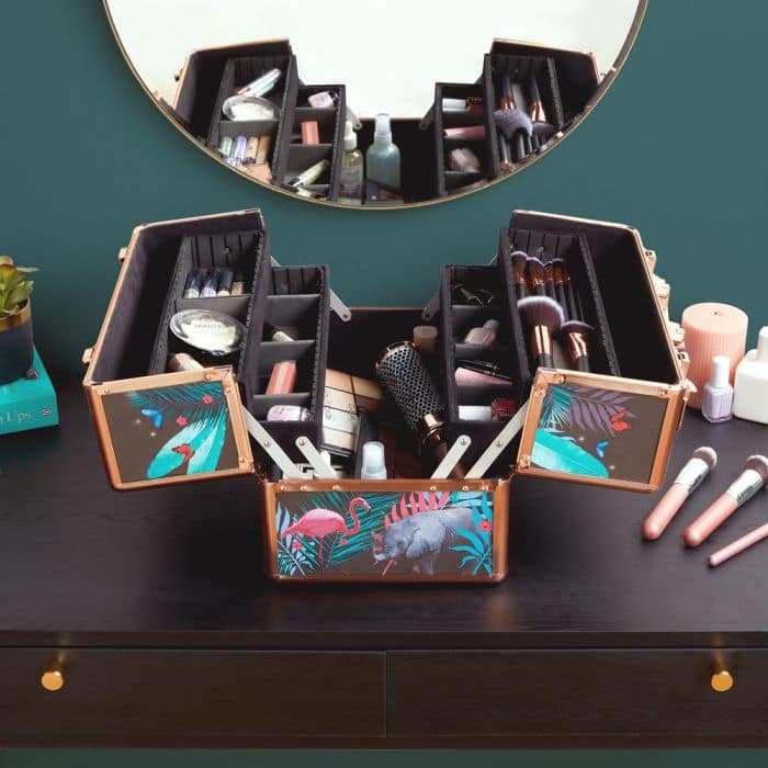 Large Jungle Print Makeup Case - Image 9