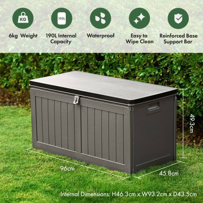 Plastic Garden Storage Box – 270L - Image 5