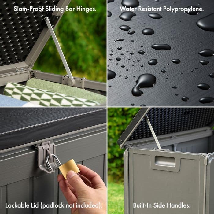 Plastic Garden Storage Box – 270L - Image 3