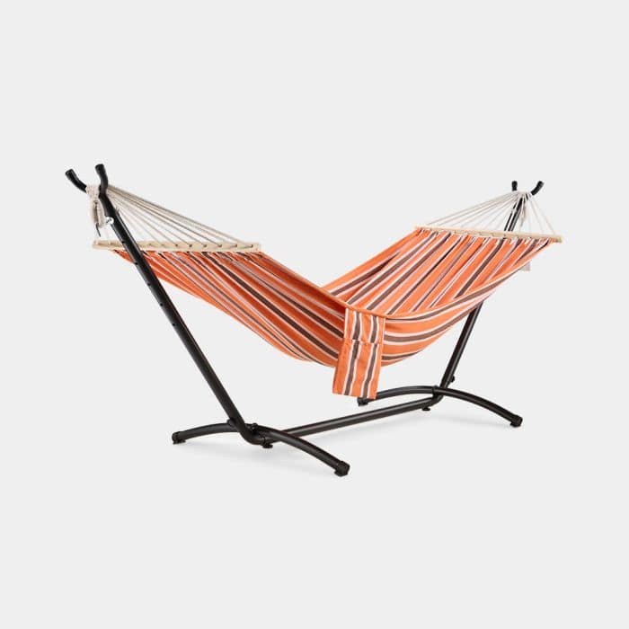 Ibiza 1 Person Orange Hammock With Stand